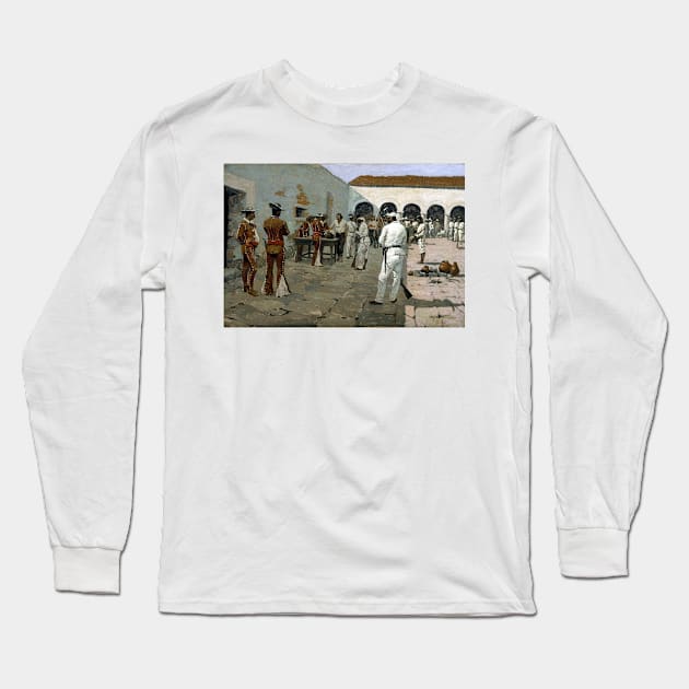 Frederic Remington The Mier Expedition Long Sleeve T-Shirt by pdpress